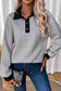 Textured Collared Pull-Over