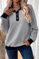 Textured Collared Pull-Over