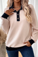 Textured Collared Pull-Over