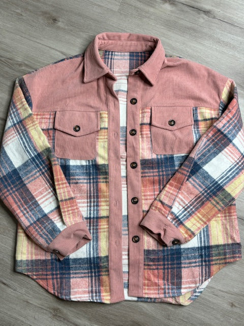 Plaid Button Shacket